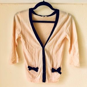 Frenchi- Bow-tie cardigan